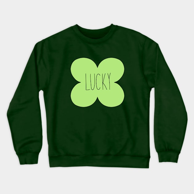 Lucky four leaf clover Crewneck Sweatshirt by novabee